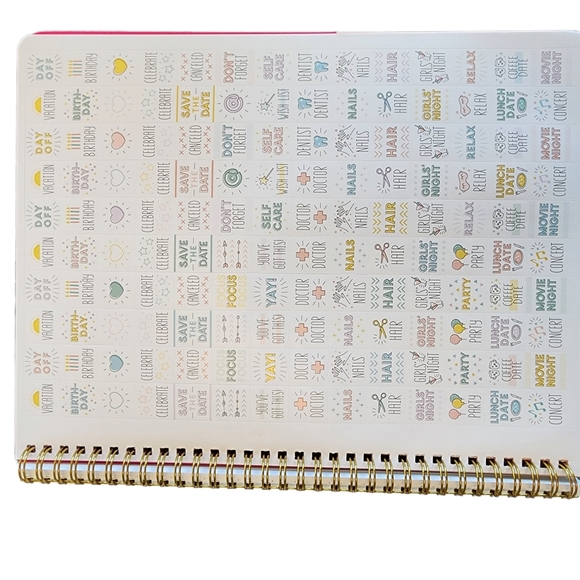 2023 Pink Lomein Planner 12 Month 2023 - Picture 4 of 6